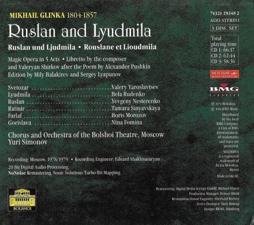 Yuri Simonov - Mikhail Glinka: Ruslan and Lyudmila (1996)