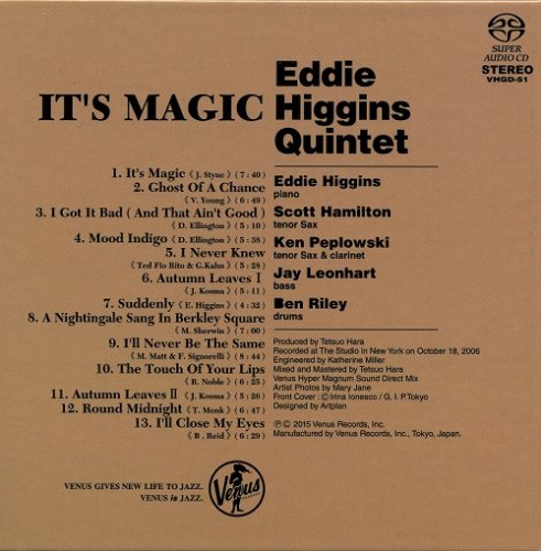 Eddie Higgins Quartet - It's Magic (2006) [2015 SACD + DSD64]