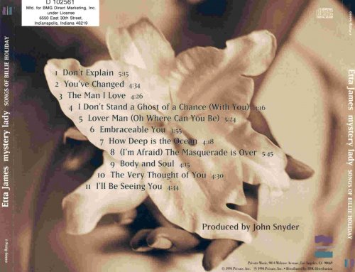Etta James - Mystery Lady: Songs Of Billie Holiday (1994) Lossless