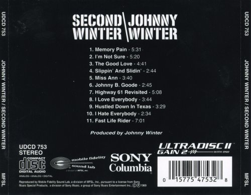 Johnny Winter - Second Winter (MFSL 1999)