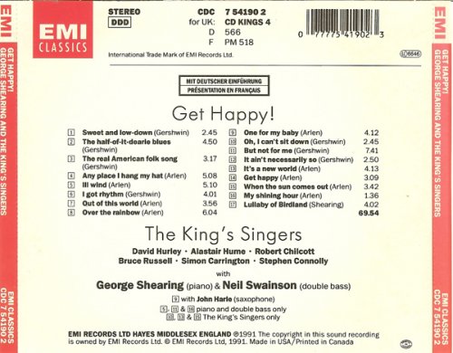 George Shearing & The King's Singers with Neil Swainson - Get Happy! (Japan 1991)