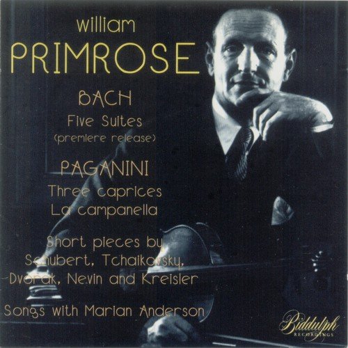 William Primrose - Bach, Paganini, Schubert, Tchaikovsky, Brahms (1996)