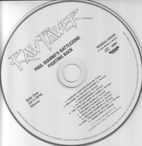 Paul Di'anno's Battlezone - Fighting Back (1986) {2016, Japanese Reissue}