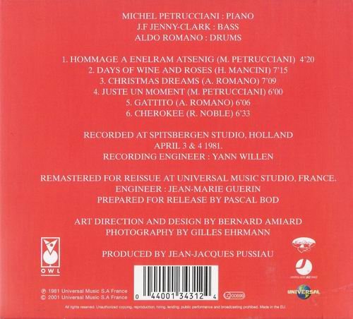 Michel Petrucciani - J.F Jenny-Clark, Aldo Romano (1981)