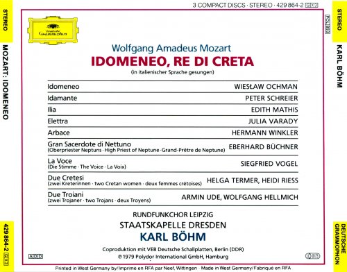 Karl Böhm - Mozart: Idomeneo (1990)