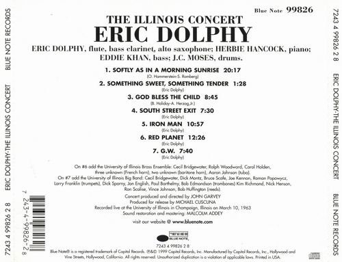 Eric Dolphy - The Illinois Concert (1963)  Flac