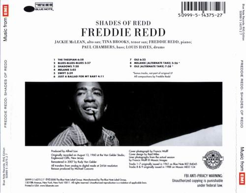 Freddie Redd Quintet - Shades of Redd (1960) {RVG Edition}