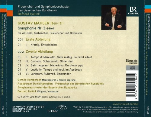 Bernard Haitink - Mahler: Symphonie Nr. 3 (2017) [CD-Rip]