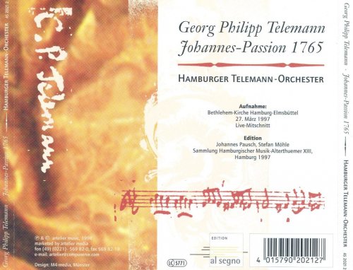 Hamburger Telemann-Orchester - Telemann: Johannes-Passion (1998)