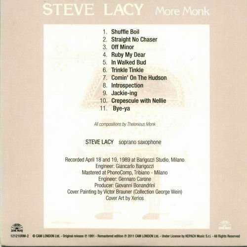 Steve Lacy - More Monk (1991)