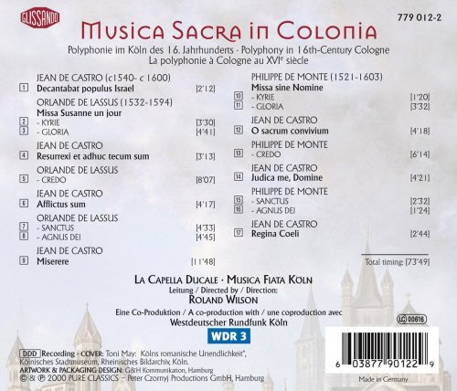 La Capella Ducale, Musica Fiata Koln & Roland Wilson - Music Sacra In Colonia (2000)