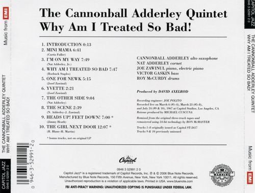 Cannonball Adderley - Why Am I Treated So Bad! (1967)