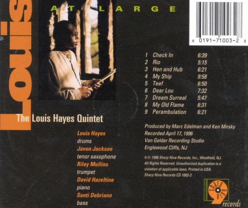 Louis Hayes - Louis at Large (1996)