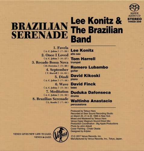 Lee Konitz & The Brazilian Band - Brazilian Serenade (1996) [2017 SACD]