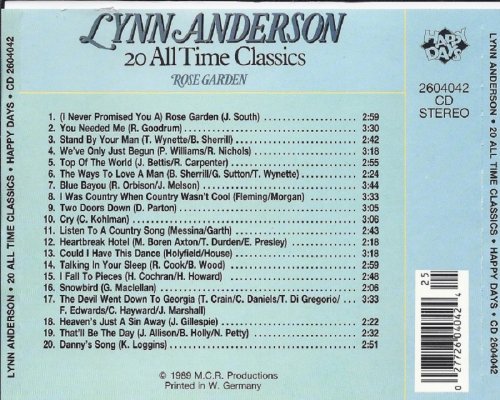 Lynn Anderson - 20 All Time Classics (1989)