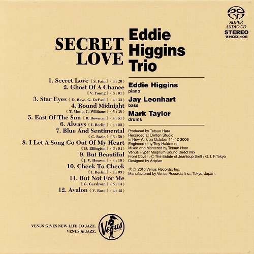 Eddie Higgins Trio - Secret Love (2006) [2015 SACD]
