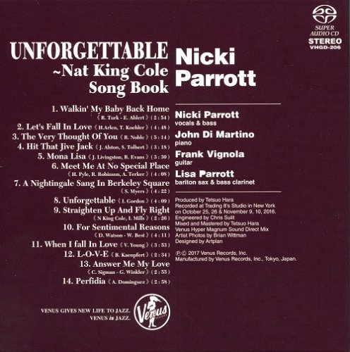 Nicki Parrott - Unforgettable: The Nat King Cole Songbook (2017) [SACD]