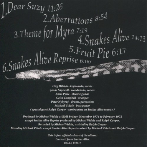 Snakes Alive - Snakes Alive (SHM-CD, Mini LP) (2017)