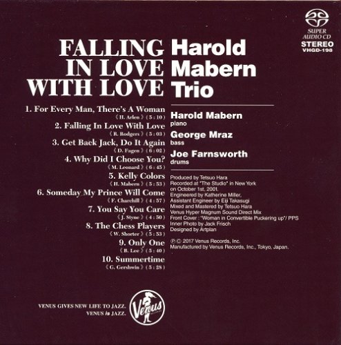 Harold Mabern Trio - Falling In Love With Love (2001) [2017 SACD]