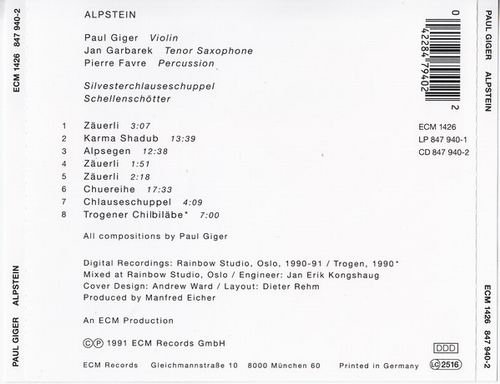 Paul Giger - Alpstein (1991)