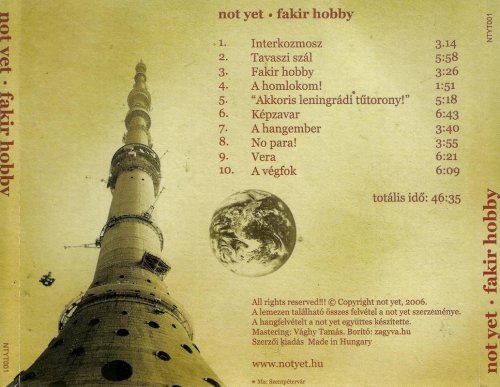 Not Yet - Fakir Hobby (2006)