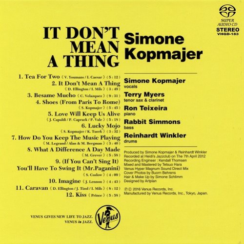 Simone Kopmajer - It Don't Mean A Thing: Live At Heidi's Jazz Club (2012) [2016 SACD]