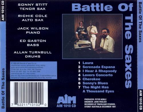 Sonny Stitt and Richie Cole - Battle of the Saxes (1981)