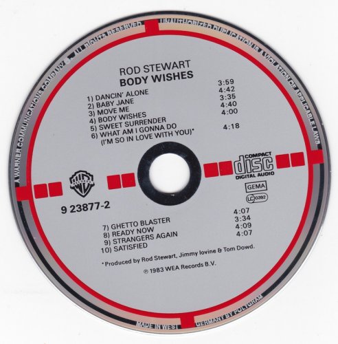 rod stewart body wishes 1983