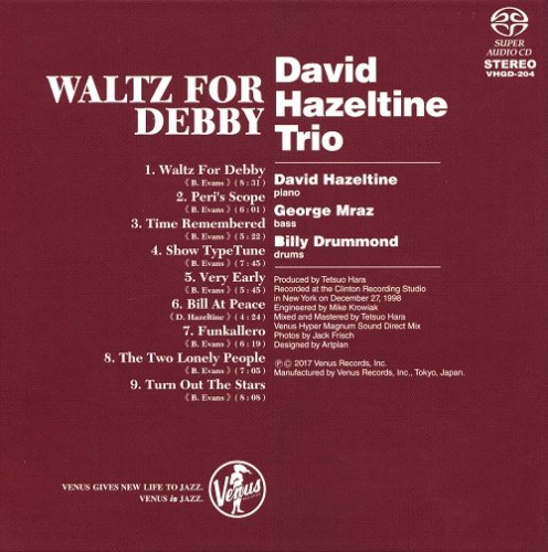 David Hazeltine Trio - Waltz For Debby (1998) [2017 SACD]