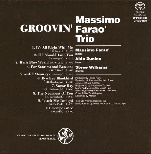 Massimo Farao Trio - Groovin' (2016) [2017 SACD]