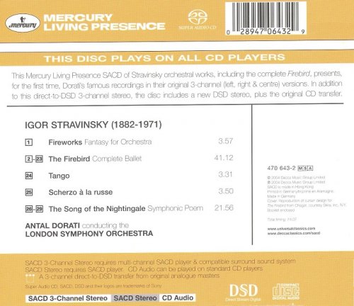 Antal Dorati, London Symphony Orchestra - Igor Stravinsky: The Firebird (1960) [2004 SACD]