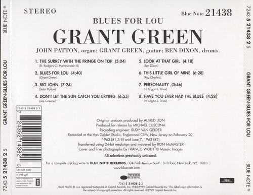 Grant Green - Blues for Lou (1963) Flac