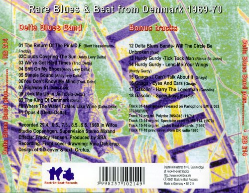 Delta Blues Band - Rare Blues & Beat From Denmark 1969-70 (2001)