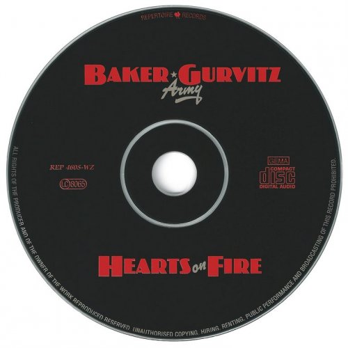Baker Gurvitz Army - Hearts On Fire (1976) {1996, Reissue}