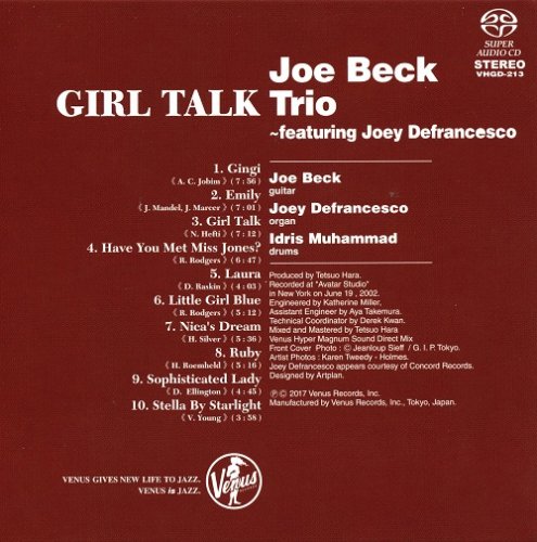 Joe Beck Trio - Girl Talk (2003) [2017 SACD]