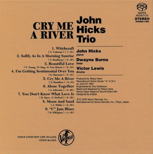 John Hicks Trio - Cry Me A River (1997) [2016 SACD]