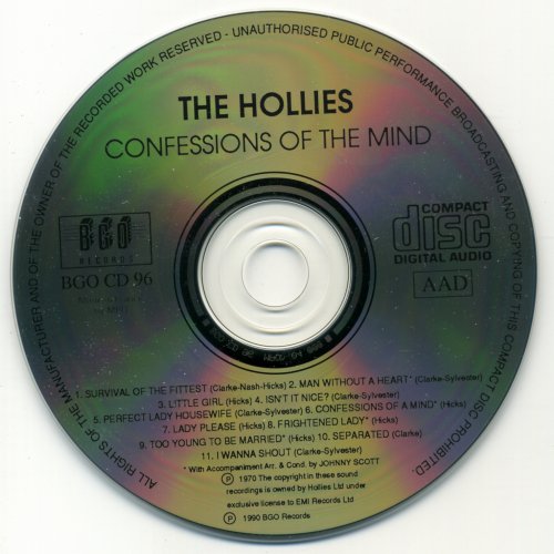 The Hollies - Confessions Of The Mind (1990)