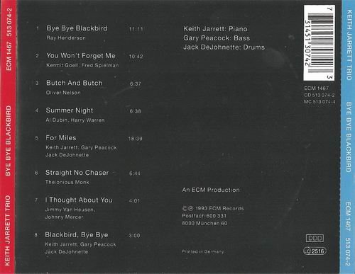 Keith Jarrett - Bye Bye Blackbird (1993)