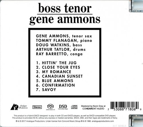 Gene Ammons - Boss Tenor (1960) [2017 SACD]