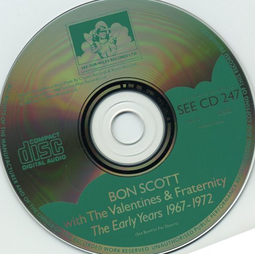 Bon Scott With The Valentines & Fraternity - The Early Years 1967-1972 (1988)