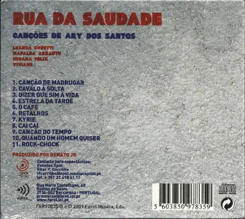 Rua Da Saudade - Cancoes De Ary Dos Santos (2009)