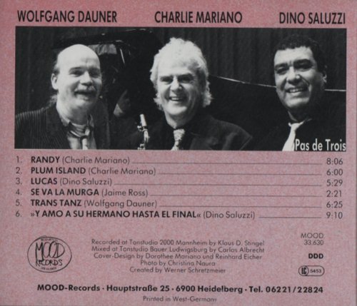 Wolfgang Dauner , Charlie Mariano, Dino Saluzzi -  Pas De Trois
