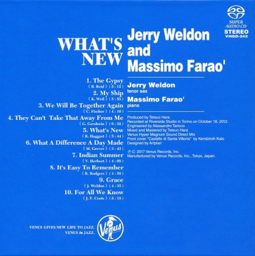 Jerry Weldon & Massimo Farao - What's New (2012) {2017 SACD]