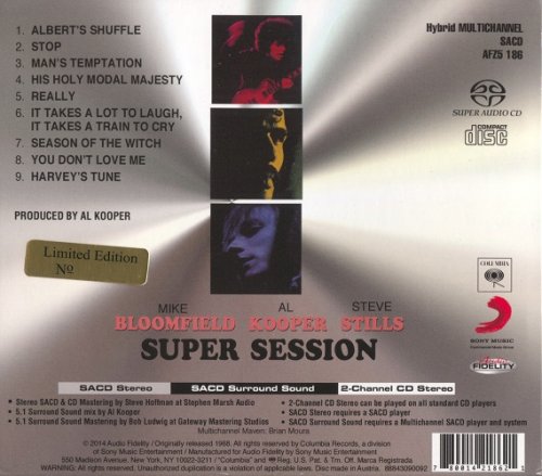 Mike Bloomfield / Al Kooper / Stephen Stills - Super Session (1968) [2014 SACD]