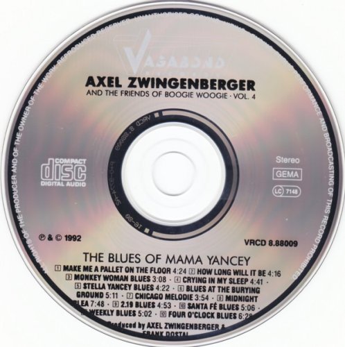 Axel Zwingenberger And The Friends Of Boogie Woogie - Vol.4 The Blues of Mama Yancey (1992)