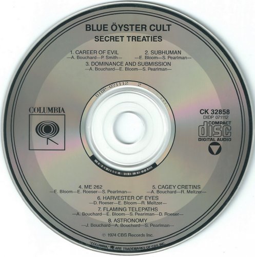 Blue Öyster Cult - Secret Treaties (1974) {1988, Reissue}