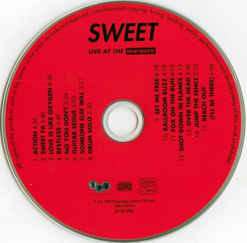 Sweet - 2 Originals Of Sweet: Live At The Marquee / "A" (2001)