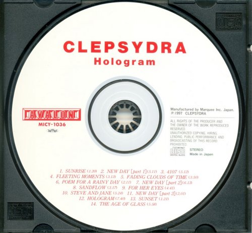Clepsydra - Hologram (1991) {1997, Japanese Edition}