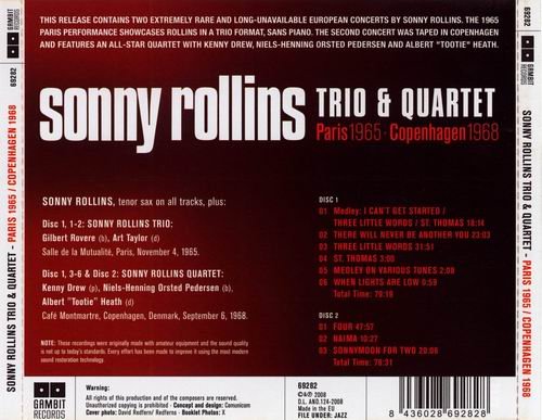 Sonny Rollins - Sonny Rollins Trio & Quartet (1968)