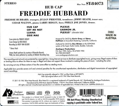 Freddie Hubbard - Hub Cap (1961) [2011 SACD]